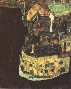 Egon Schiele City on the Blue River II (mk12) oil painting picture wholesale